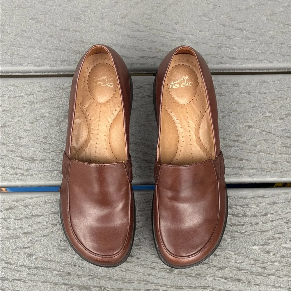 Dansko Dorie Leather Comfort Loafer Slip On Brown Size EU 37 US 6.5-7 - Picture 5 of 13
